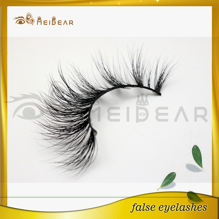 Private label natural looking mink lashes 3d  better curl